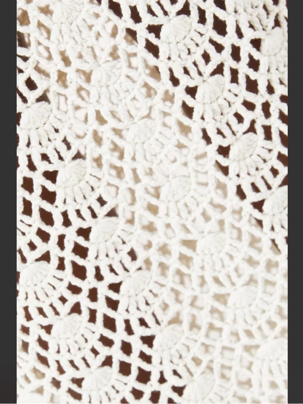 Paris Georgia White Crochet Long-Sleeve Maxi Dress XS NWT - Picture 5 of 6